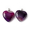 Natural Agate Pendants G-G956-B65-FF-3