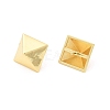 Brass Pyramid Stud Earrings for Women EJEW-P213-17G-2