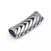 Hollow Retro 304 Stainless Steel Slide Charms/Slider Beads X-STAS-L243-021AS-2