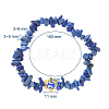 Chips Natural Lapis Lazuli(Dyed) Stretch Bracelets BJEW-JB04700-01-2