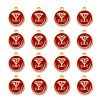 Golden Plated Alloy Enamel Charms ENAM-S118-03Y-2