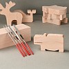 DIY Wood Carving Craft Kit DIY-E026-09-3