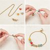8Pcs 2 Colors 304 Stainless Steel Coil Cord Ends STAS-UN0026-64-5