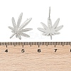 Brass Stud Earring Findings KK-Z099-04P-01-3