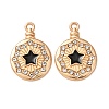 Alloy Enamel Pendants FIND-K030-17F-G-1