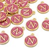 Golden Plated Alloy Enamel Charms ENAM-S118-08N-4