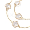 Glass Flower Links Bracelets & Necklaces Kits SJEW-JS01293-3