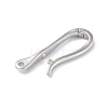 Rack Plating Brass Hook Clasps KK-E073-01P-2
