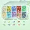 300Pcs 10 Colors Spray Painted Transparent Acrylic Beads OACR-FS0002-62-5