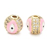 Brass Micro Pave Cubic Zirconia Charms ZIRC-A019-16G-B-2