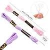 6Bundles 6 Colors Polyester Embroidery Floss OCOR-YW0001-24F-3