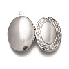 Non-Tarnish 316 Stainless Steel Locket Pendants STAS-O135-05P-4