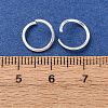 Brass Open Jump Rings KK-G604-08S-06-4