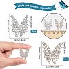 20Pcs 2 Styles Alloy Rhinestone Cabochons FIND-CA0006-51-2