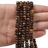 Three Color Natural Tiger Eye Bead Strands G-D344-A20-01-2