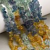 Natural Multicolor Fluorite Beads Strands G-D109-B02-1