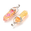 Fruit Theme Epoxy Resin Pendants RESI-L045-02P-2