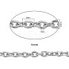 304 Stainless Steel Cable Chains CHS-CJ0001-13-2