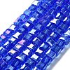 Electroplate Glass Beads Strands EGLA-R030-6x6mm-12-4