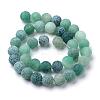 Natural & Dyed Crackle Agate Bead Strands X-G-T056-6mm-06-3