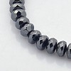 Electroplate Non-magnetic Synthetic Hematite Beads Strands G-J208A-02-1