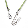 Waxed Cord Necklace Making X-NCOR-T001-16-3