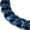 304 Stainless Steel Cuban Link Chain Bracelets for Men BJEW-B102-03BL-2