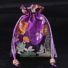 Chinese Style Flower Pattern Satin Jewelry Packing Pouches PW-WG37271-02-1