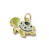 Brass Enamel Pendants KK-P338-03A-G-2