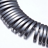 Non-magnetic Synthetic Hematite Beads Strands G-P338-06A-18x2.5mm-1