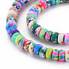 Handmade Polymer Clay Beads Strands X-CLAY-N008-056-01-3