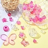 Opaque & Transparent Acrylic Beads MACR-YW0002-01G-4