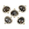Natural Labradorite Faceted Oval Links G-B126-01G-07-1