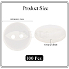 100Pcs 2-Hole Resin Buttons BUTT-CY0001-23A-2