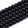 Opaque Solid Color Glass Beads Strands X-GLAA-T032-P8mm-01-1