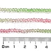 Transparent Painted Glass Beads Strands X1-DGLA-A034-T2mm-A18-3