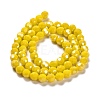 Electroplate Opaque Glass Beads Strands X-EGLA-A035-P8mm-A04-2