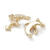 Brass Cubic Zirconia Pendants X-KK-M259-03G-2