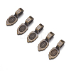 Tibetan Style Pendant Bails X-MAB3357Y-3