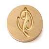 Golden Tone Brass Letter Stamps KK-R005-01P-1