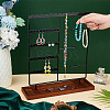 Iron Jewelry Set Display Stands EDIS-WH0029-23-2