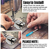 Stainless Iron Sewing Rolled Hemmer Foot TOOL-OC0001-85-4
