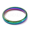 Ion Plating(IP) 304 Stainless Steel Flat Plain Band Rings STAS-I160-D-M-2