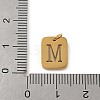 304 Stainless Steel Charms STAS-R001-01G-M-3