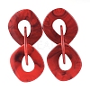 Acrylic Dangle Stud Earrings X-EJEW-JE03840-06-1