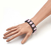 (Jewelry Parties Factory Sale)Natural Lava Rock Beads Stretch Bracelets BJEW-JB03854-01-3