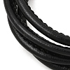 Microfiber Leather Multi-strand Cord Bracelets Makings FB-CBA983F-01G-12-2