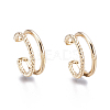 Brass Cuff Earrings EJEW-I249-16G-1