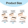 3 Bags 3 Styles Square Transparent PE Thin Film Suspension Jewelry Display Box CON-TA0001-38D-4