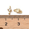 Rack Plating Brass Cubic Zirconia Multi-Strand Links KK-K376-02-4